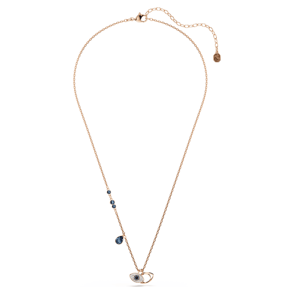 Swarovski Symbolica pendant Eye, Multicolored, 18K rose gold finish