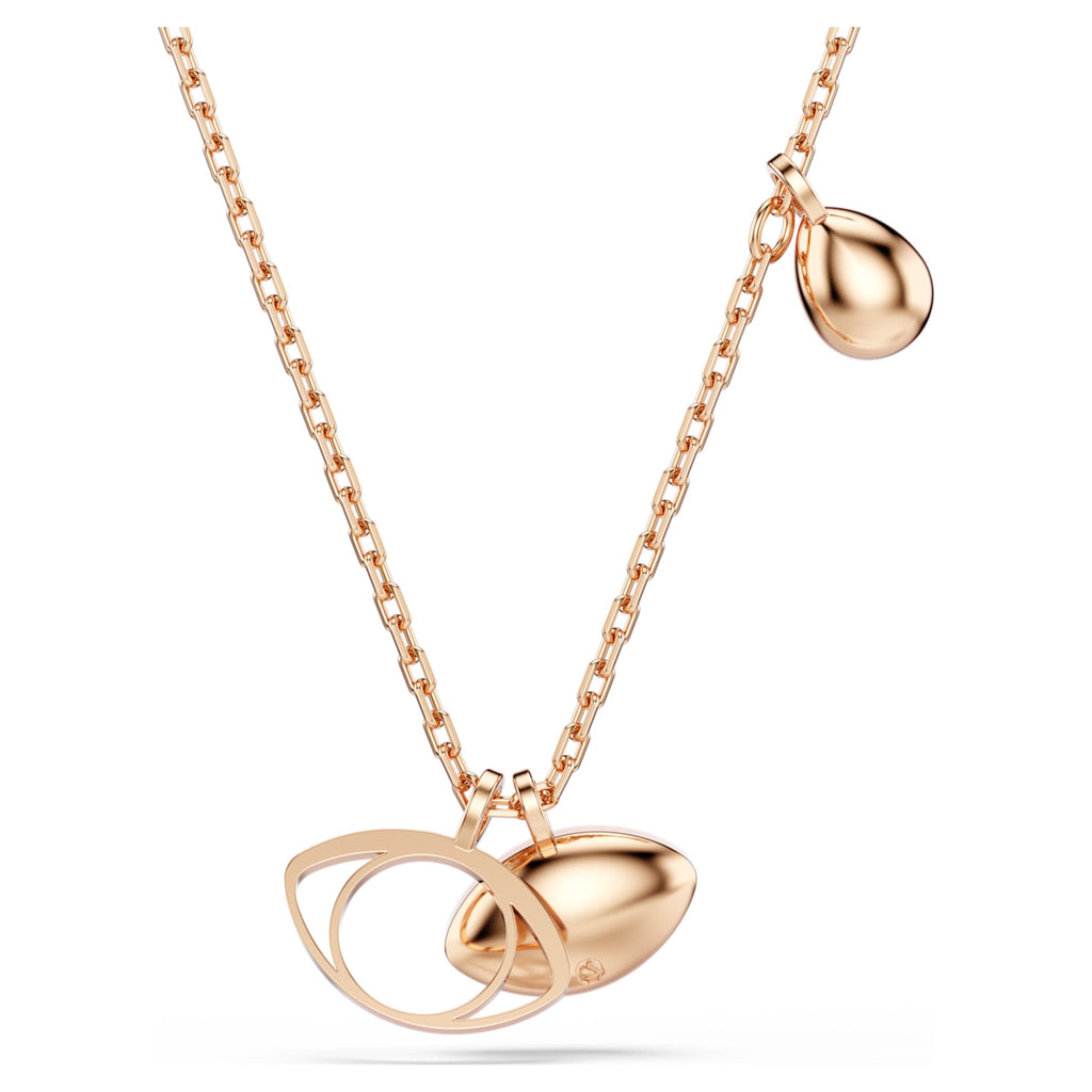 Swarovski Symbolica pendant Eye, Multicolored, 18K rose gold finish