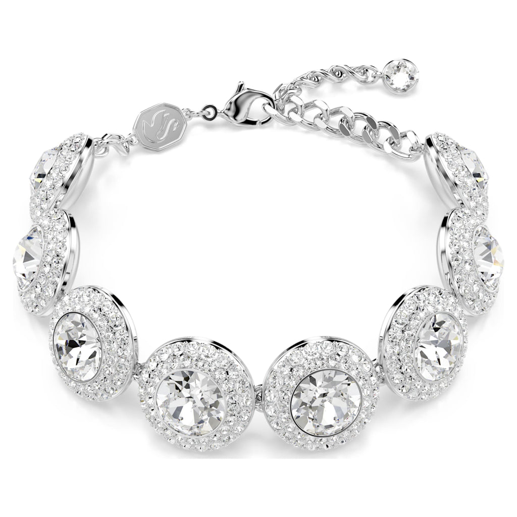 Swarovski Una Angelic bracelet White, Rhodium plated