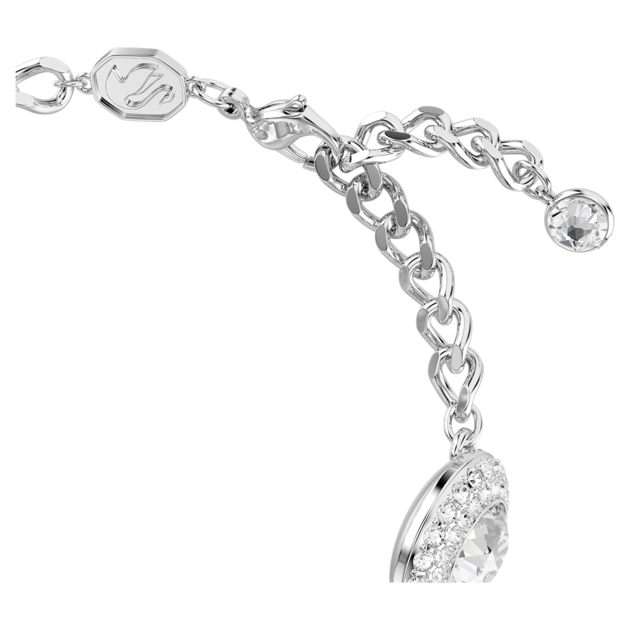 Swarovski Una Angelic bracelet White, Rhodium plated