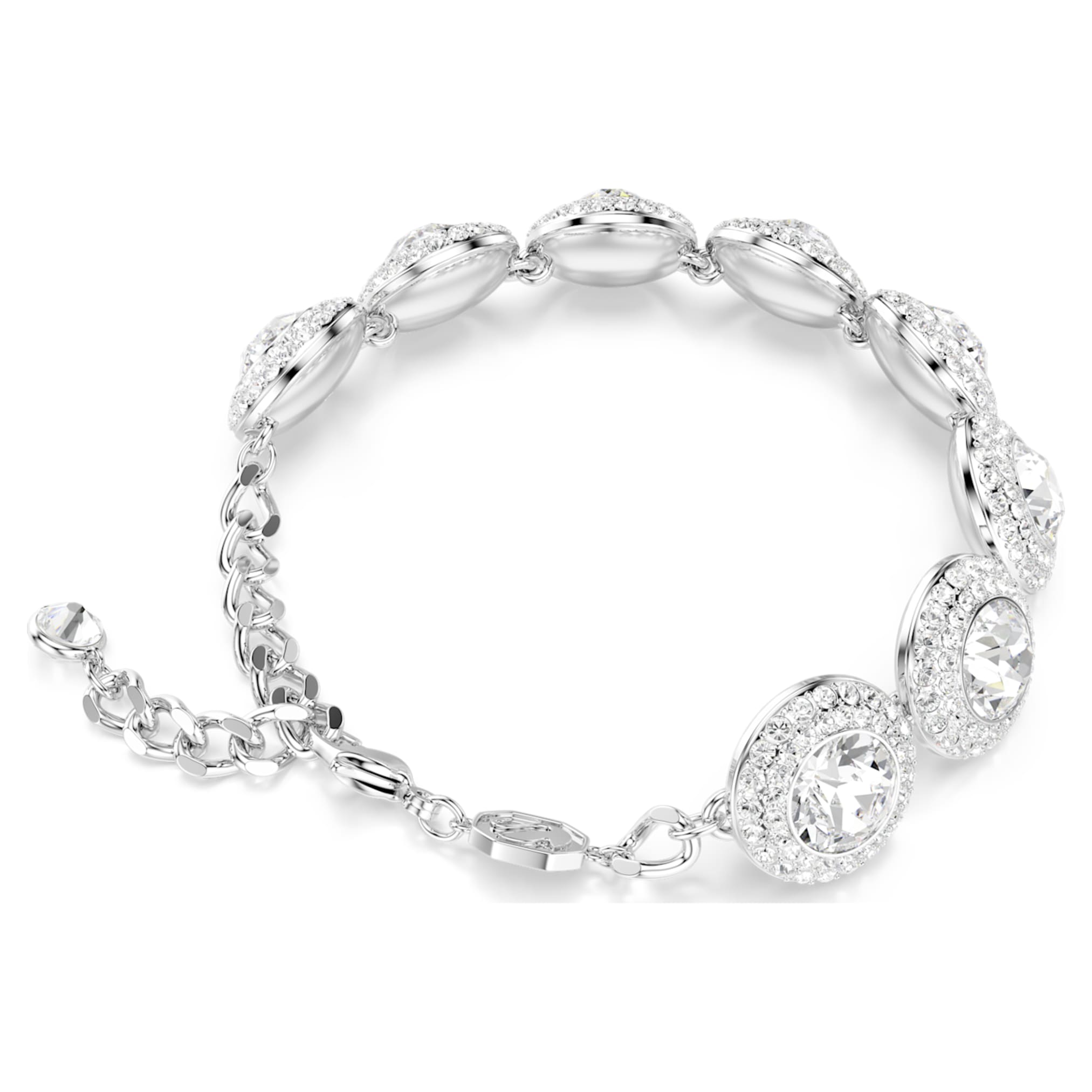 Swarovski Una Angelic bracelet White, Rhodium plated