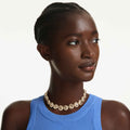 Swarovski Una Angelic choker White, Rhodium plated