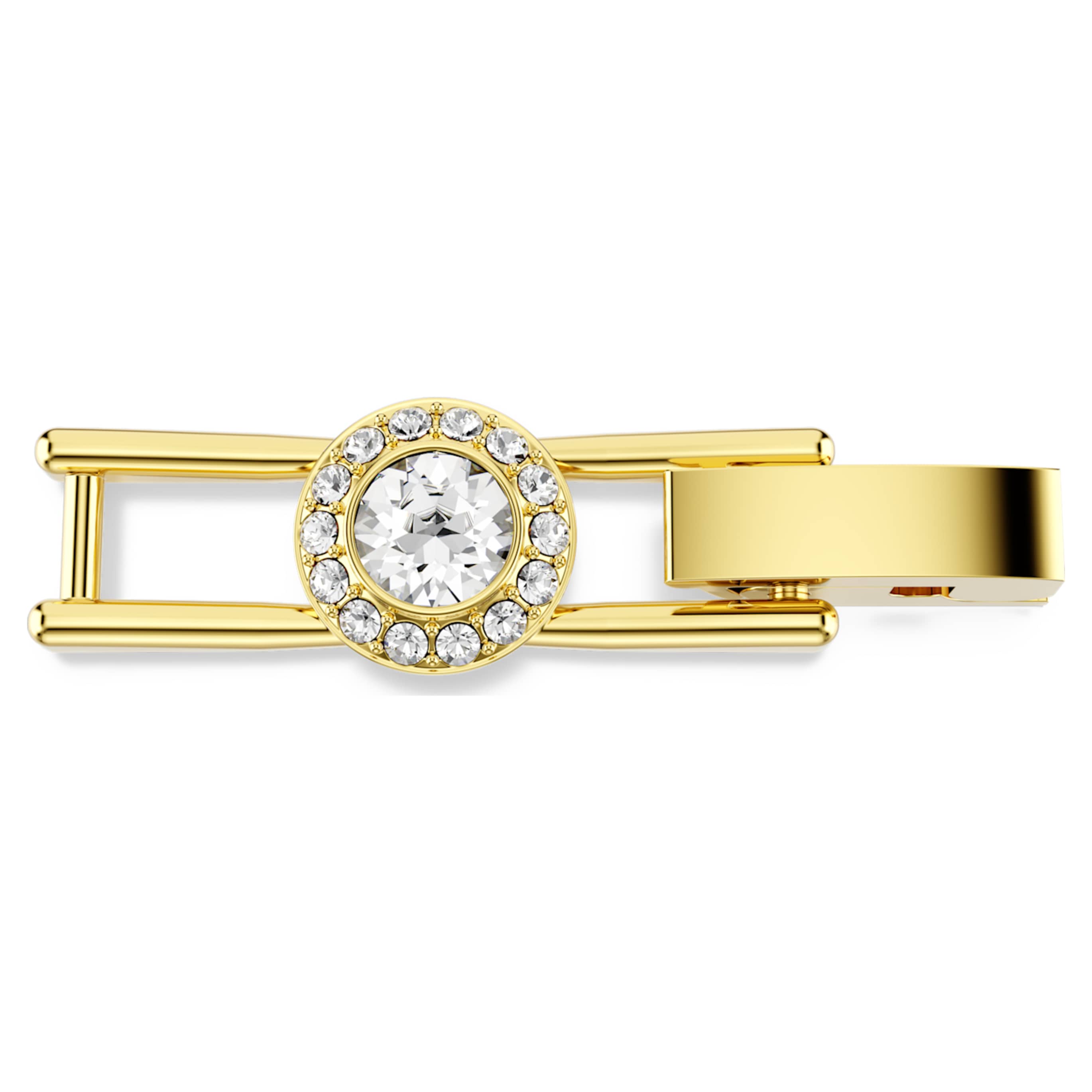 Swarovski Una Angelic extender Round cut, White, 18K gold finish