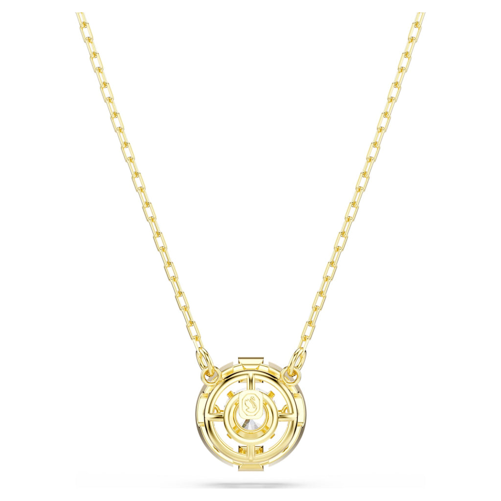 Swarovski Una Angelic pendant Mixed cuts, White, 18K gold finish