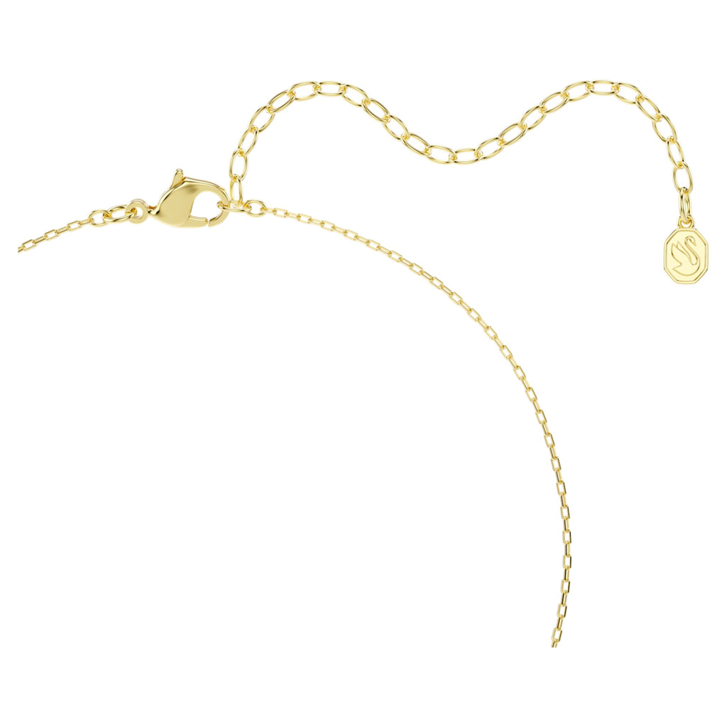Swarovski Una Angelic pendant Mixed cuts, White, 18K gold finish