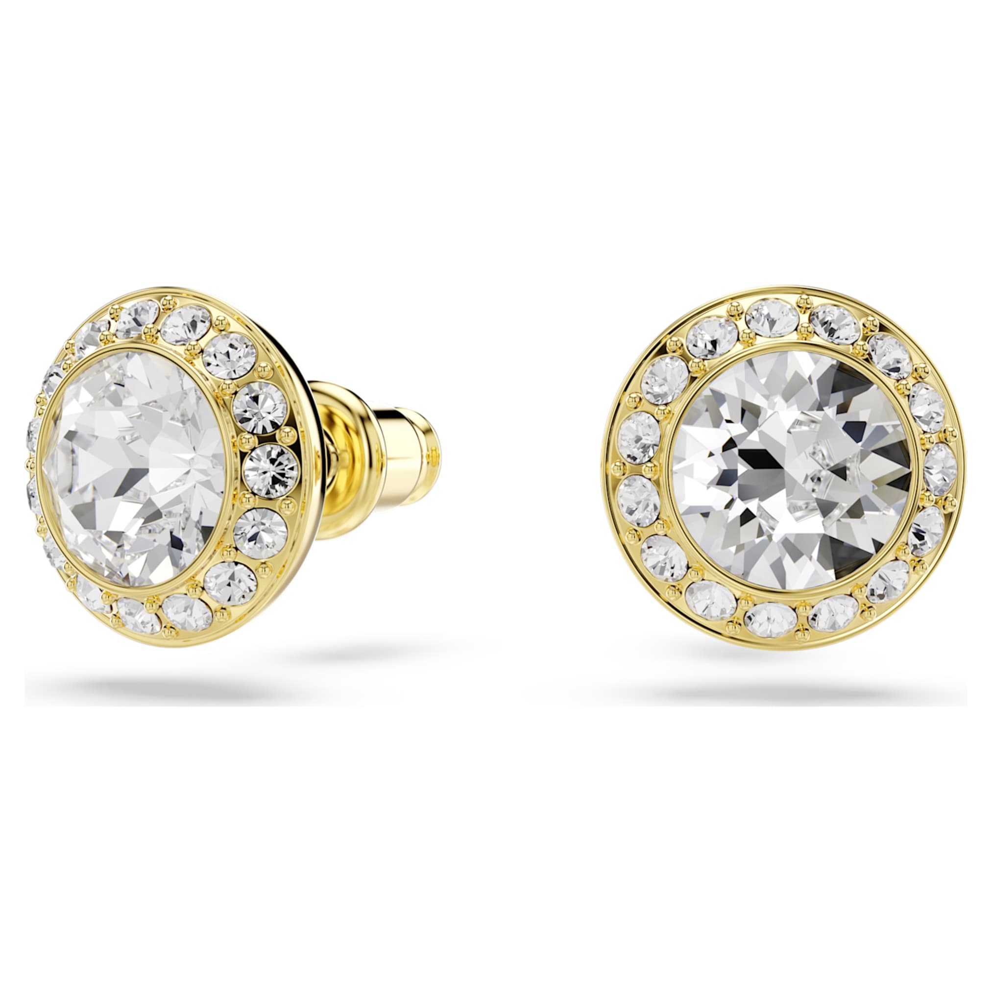 Swarovski Una Angelic set Set (3), Round cut, White, 18K gold finish