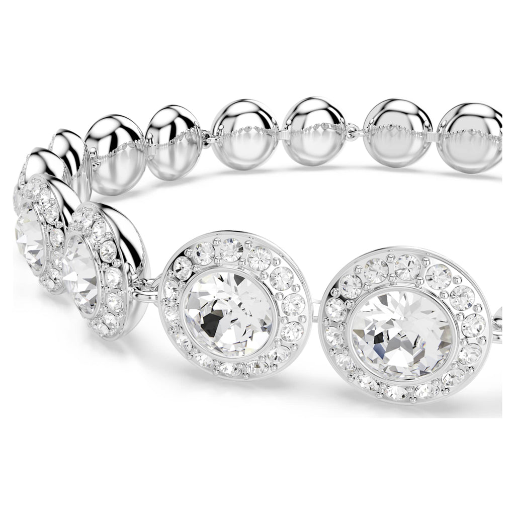 Swarovski Una Angelic set Set (3), Round cut, White, Rhodium plated
