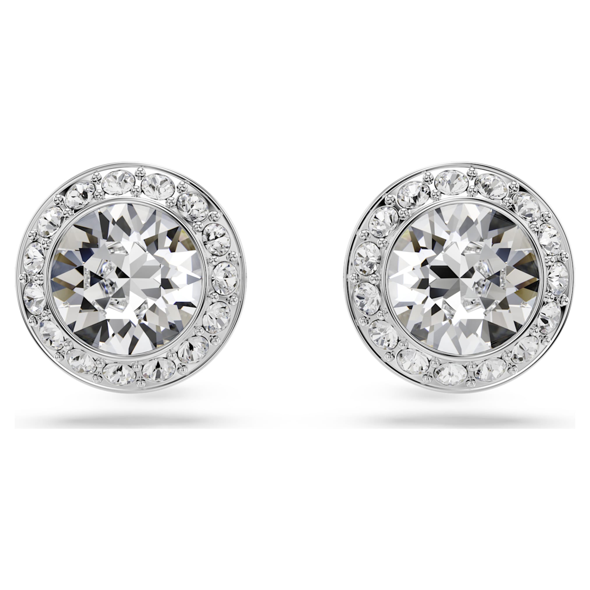 Swarovski Una Angelic set Set (3), Round cut, White, Rhodium plated