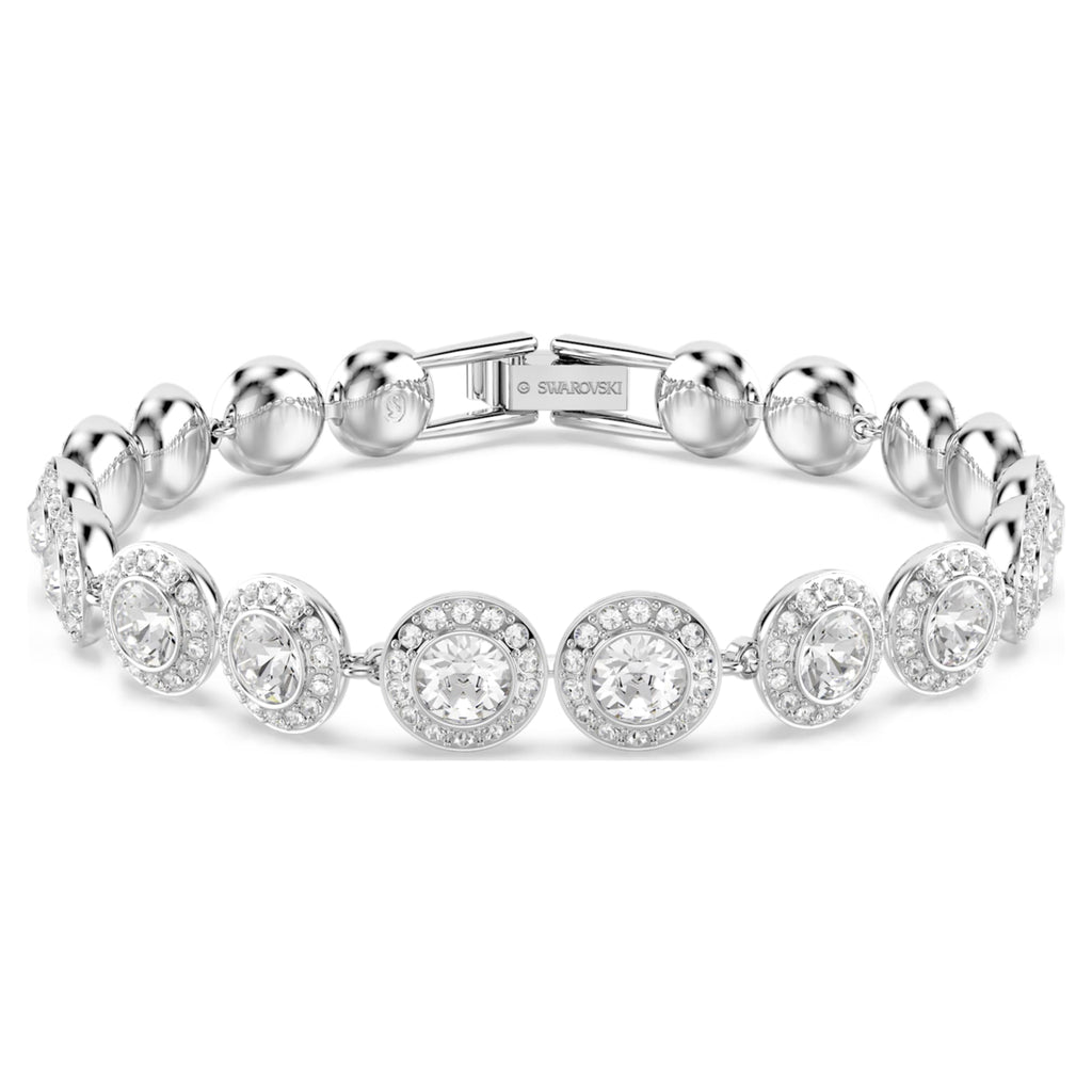 Swarovski Una Angelic set Set (3), Round cut, White, Rhodium plated