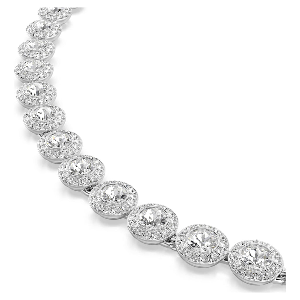 Swarovski Una Angelic set Set (3), Round cut, White, Rhodium plated