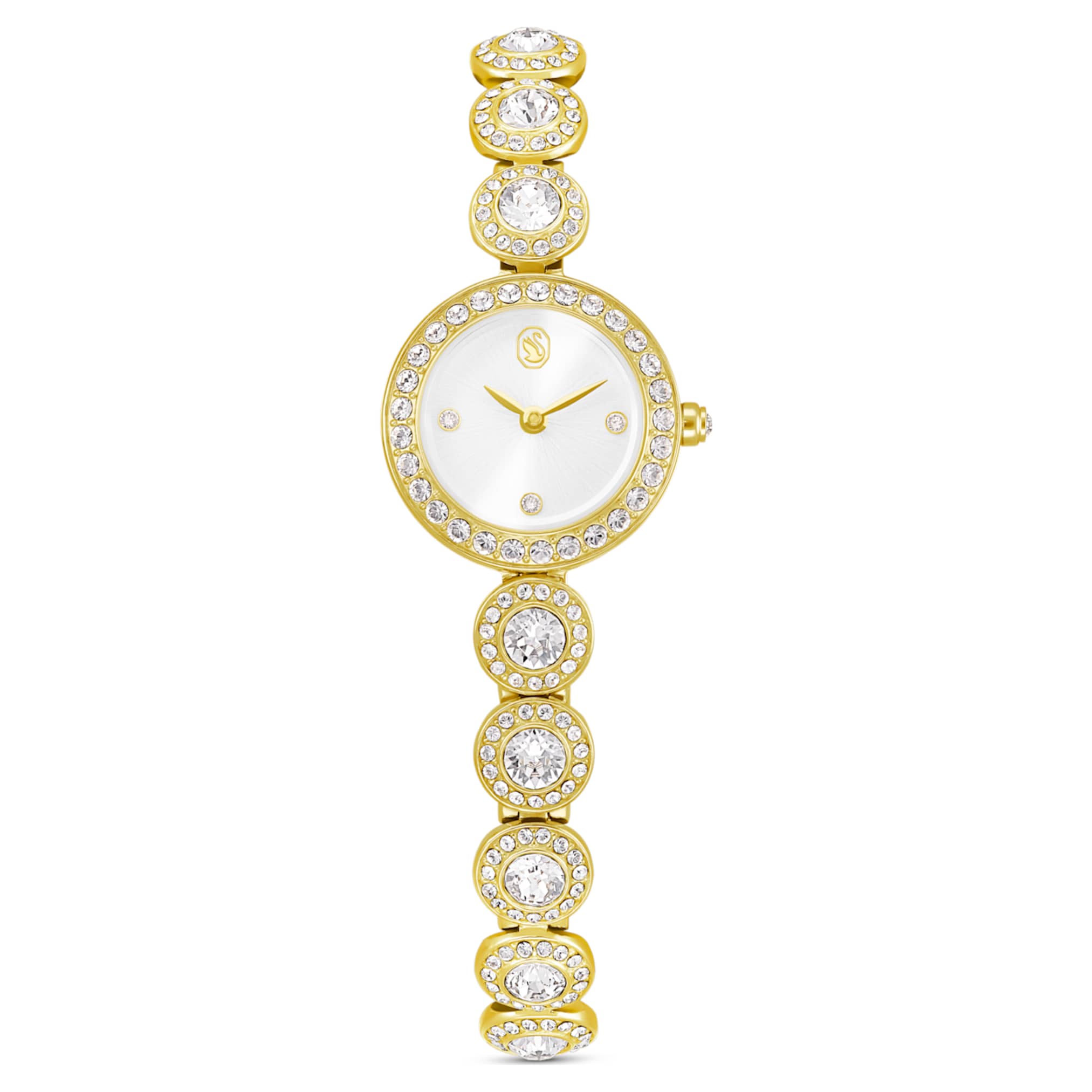 Swarovski Una Angelic watch Crystal bracelet, Gold tone, Gold-tone finish