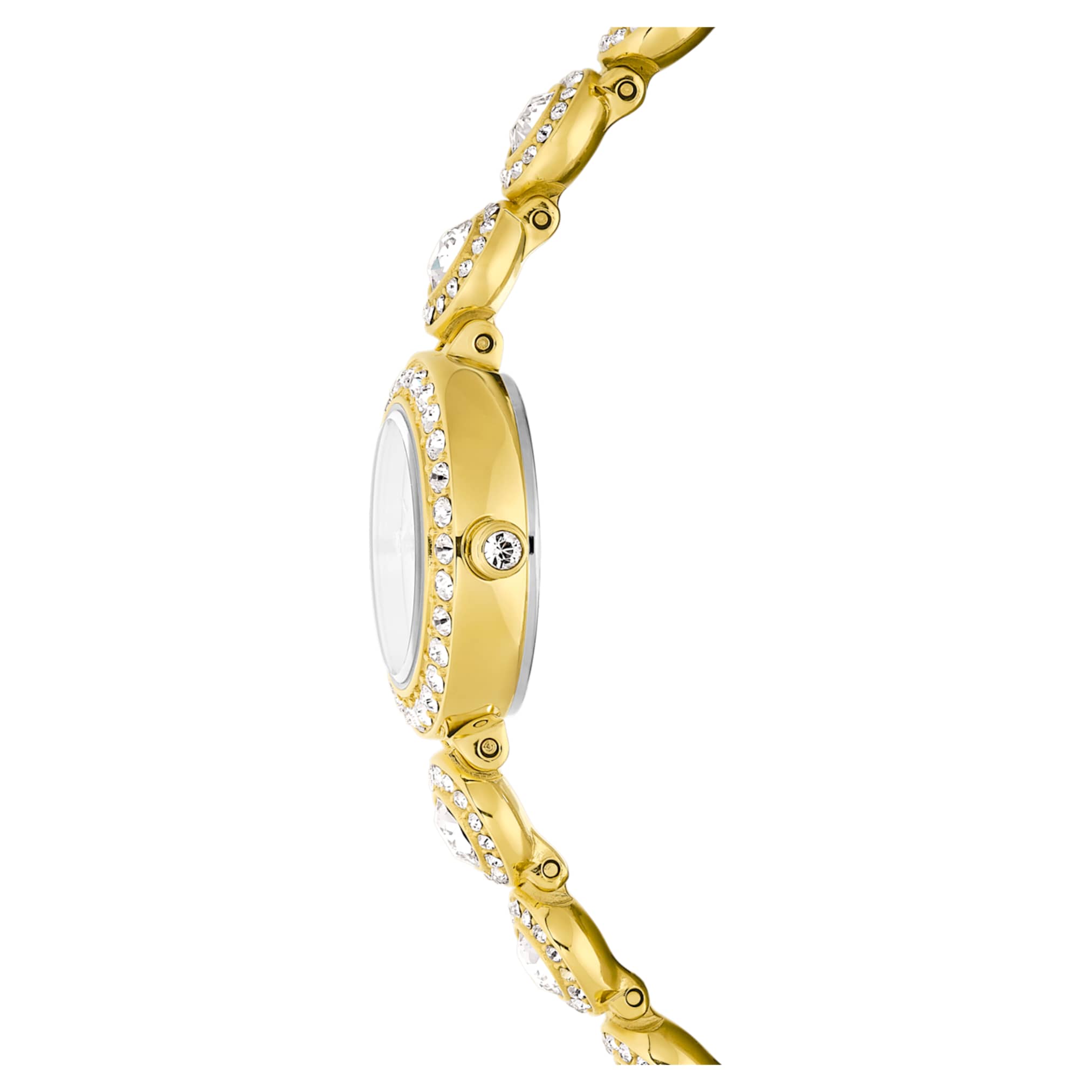 Swarovski Una Angelic watch Crystal bracelet, Gold tone, Gold-tone finish