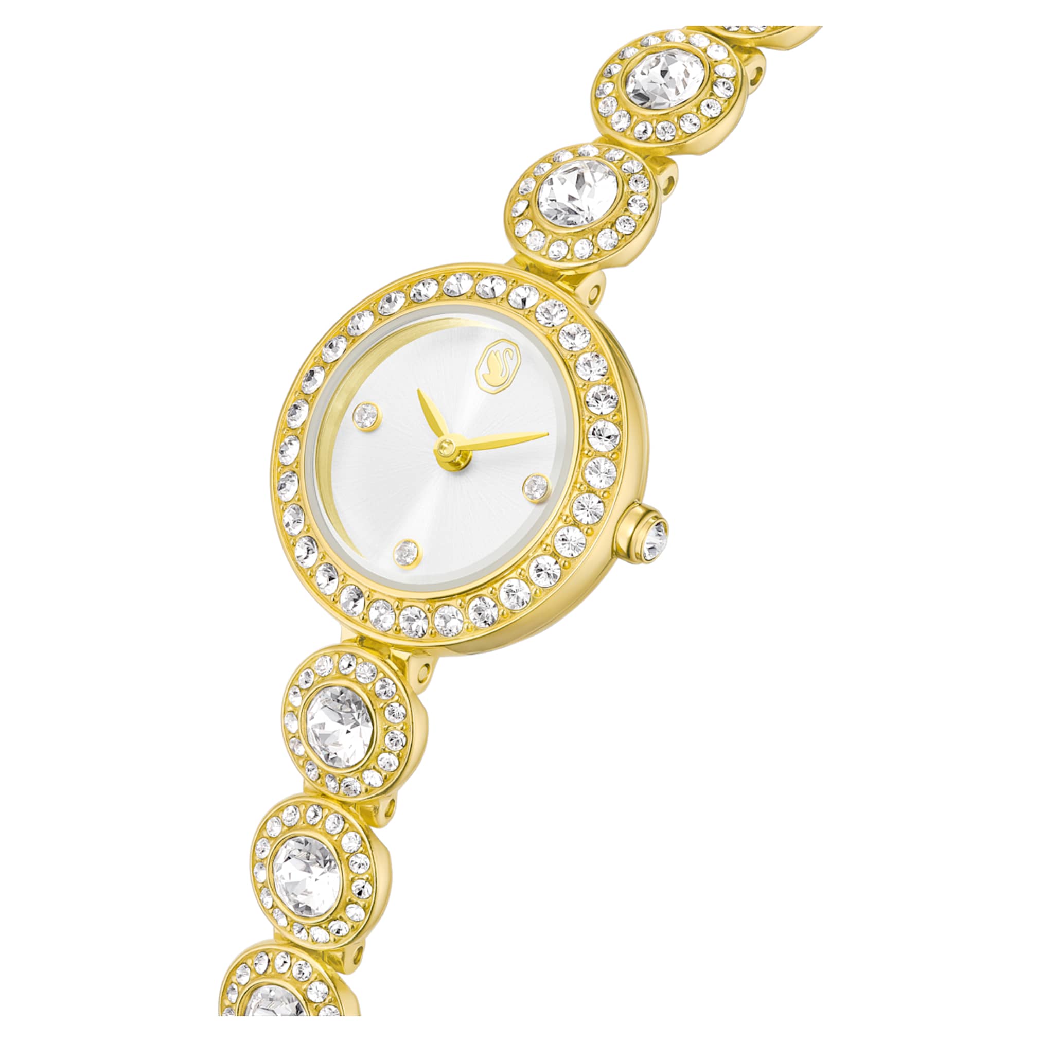 Swarovski Una Angelic watch Crystal bracelet, Gold tone, Gold-tone finish