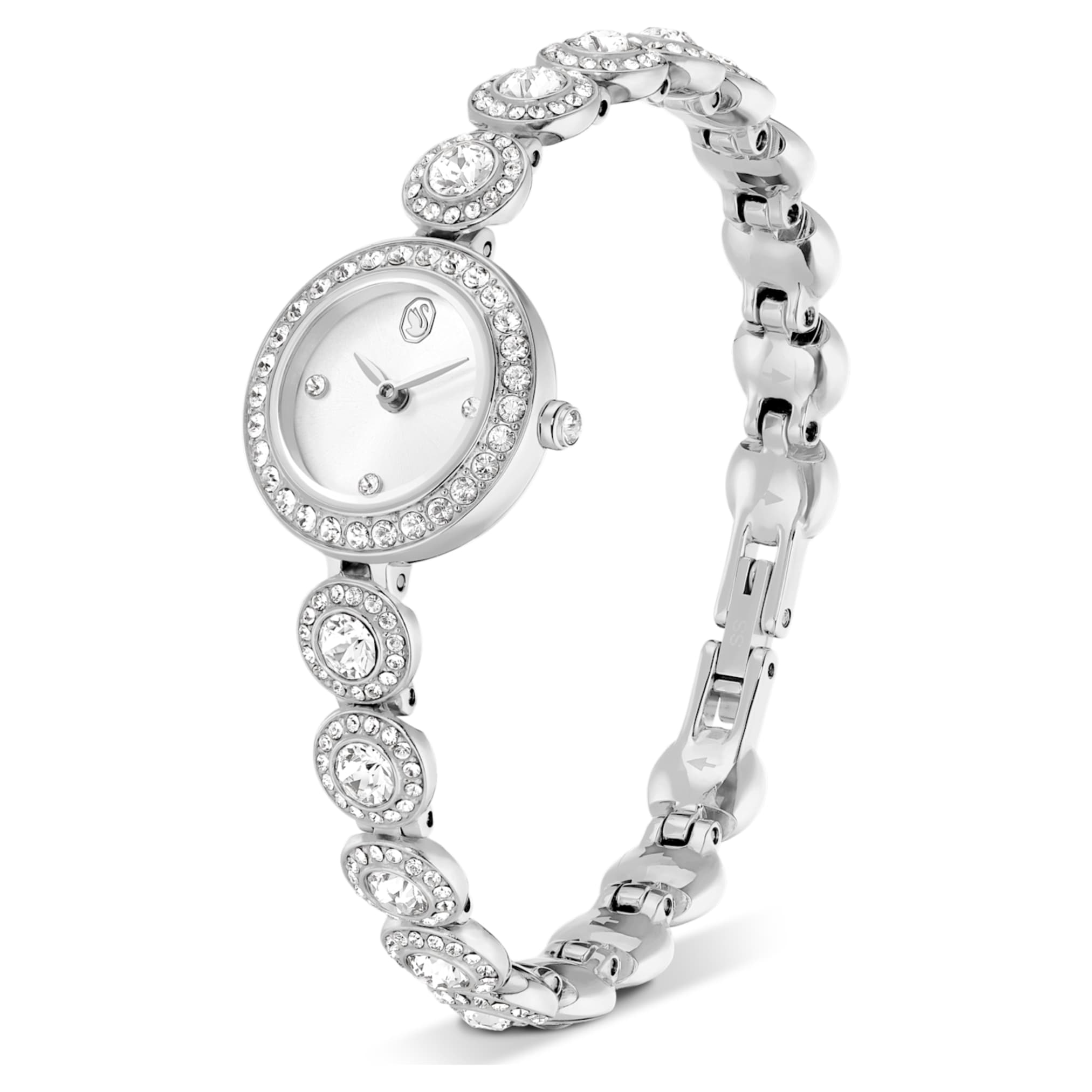 Swarovski Una Angelic watch Crystal bracelet, Silver tone, Stainless steel