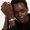 Swarovski Una Angelic watch Crystal bracelet, Silver tone, Stainless steel