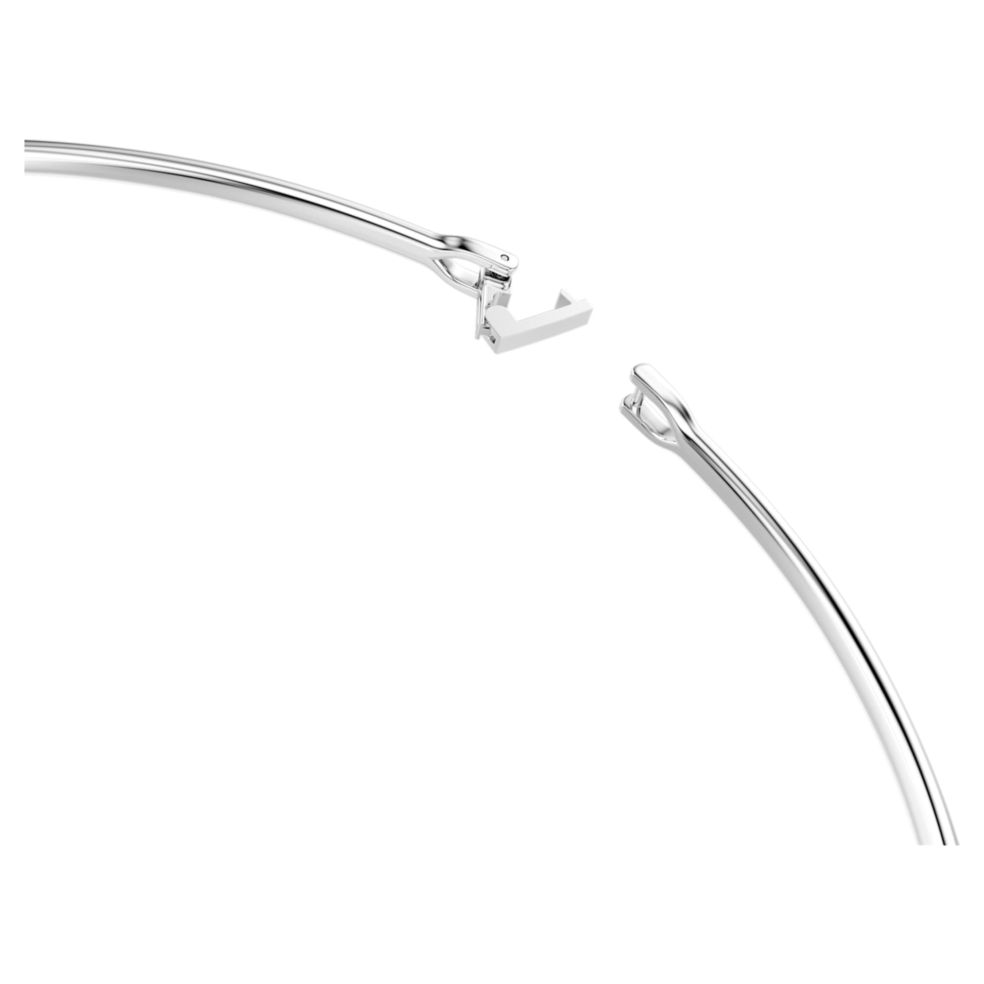 Swarovski Vienna necklace Mixed cuts, Swan, White, Rhodium plated