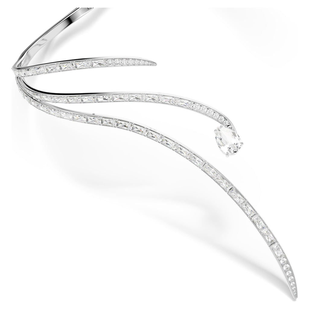 Swarovski Vienna necklace Mixed cuts, White, Rhodium plated