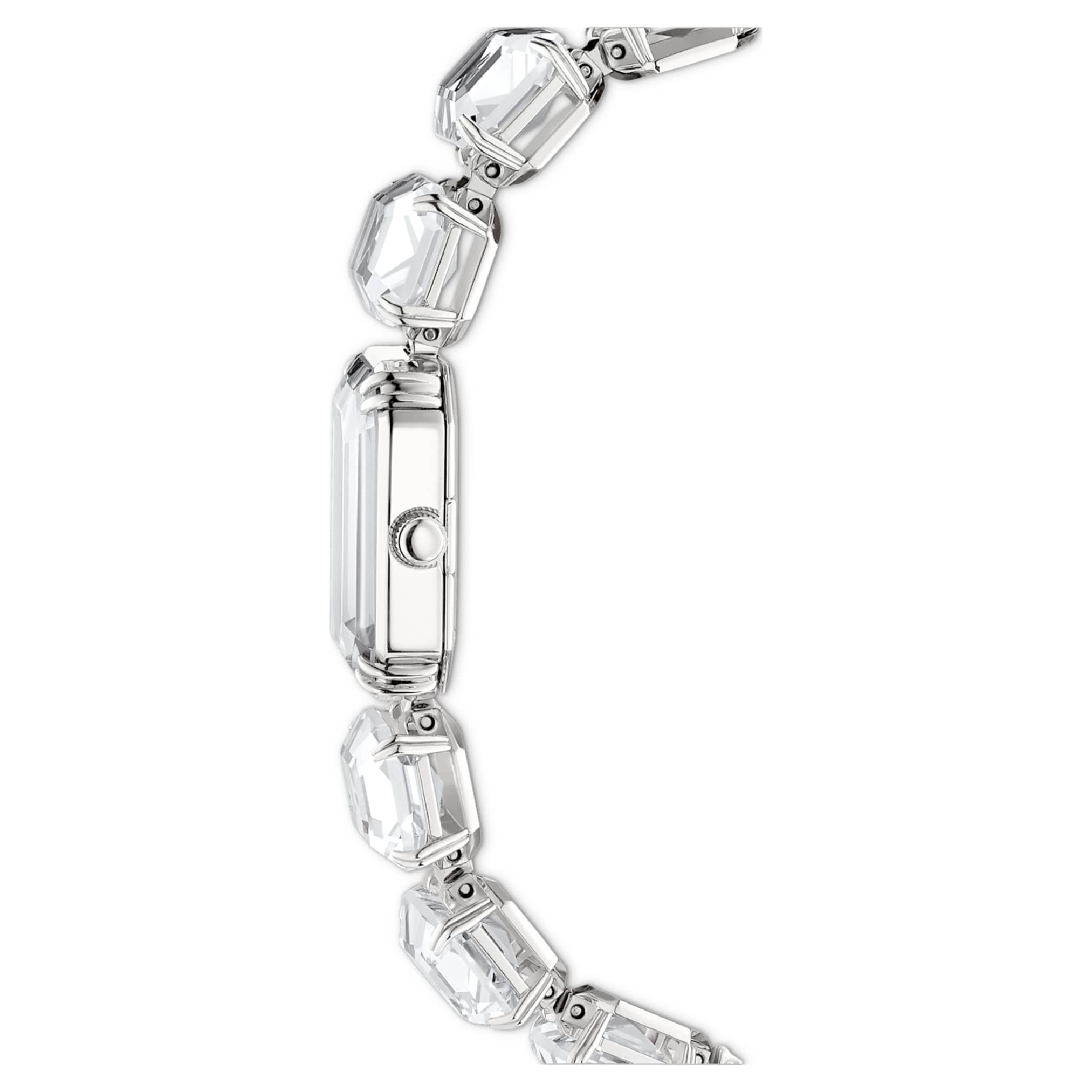 Swarovski Watch Octagon cut bracelet, White, Stainless steel